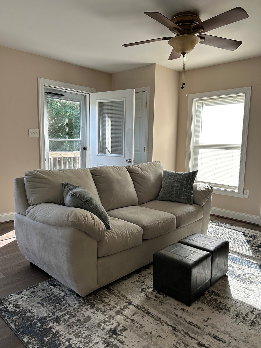 Living room and entrance door