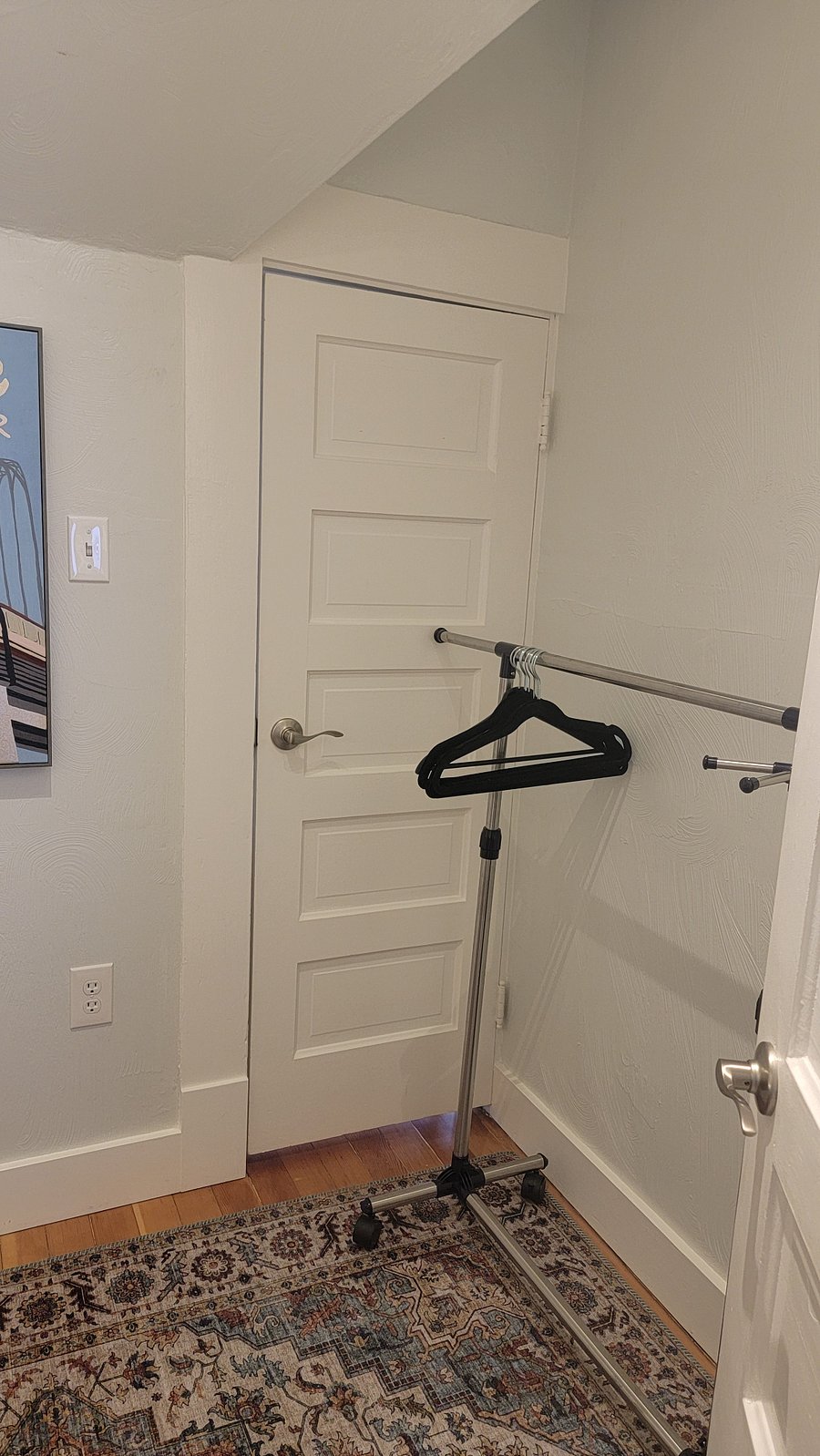 Roomy walk-in closet off the master bedroom (also a door to the living room)