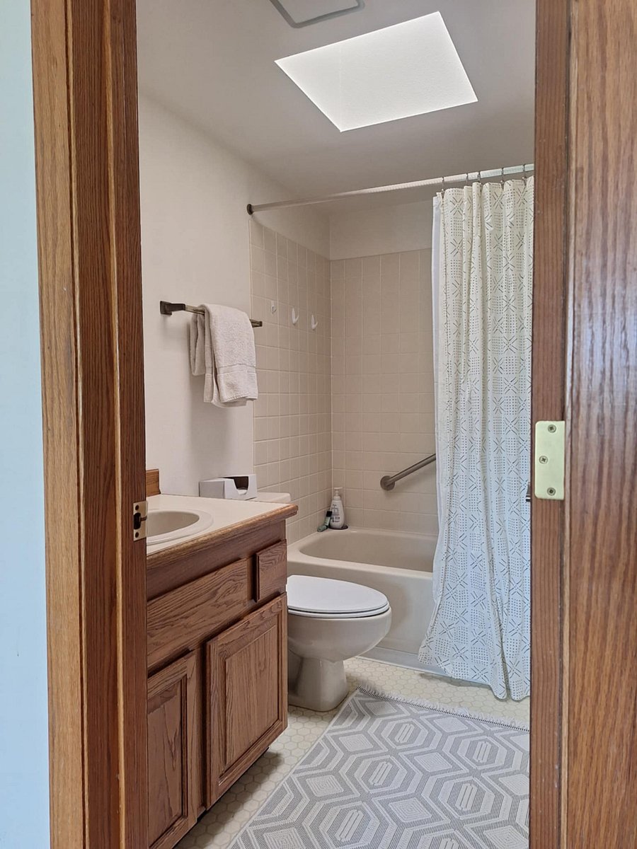 Bathroom with skylight