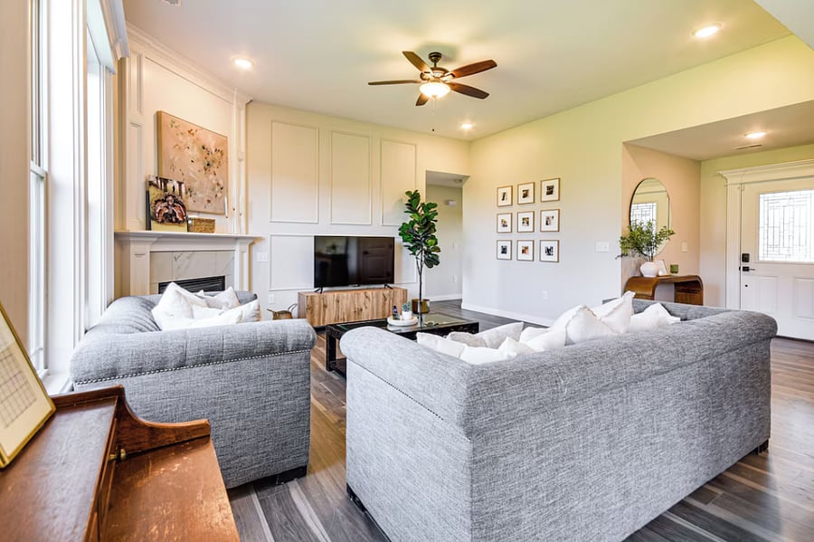 Cozy up to the gas fireplace, stream your favorite shows, or enjoy quality time with loved ones. Smart TV with guest login and fast Wi-Fi provided.