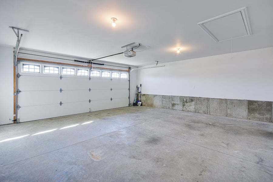 2-car garage with space to play table tennis when not parking. Fold table for full vehicle use. Garage access & security camera included.
