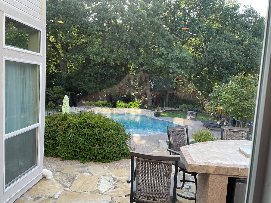 Outdoor kitchen view