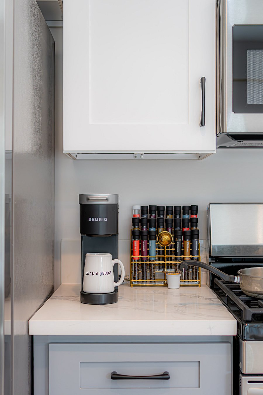 Coffee and Tea station.