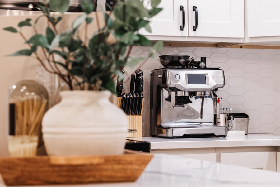Barista style coffee maker