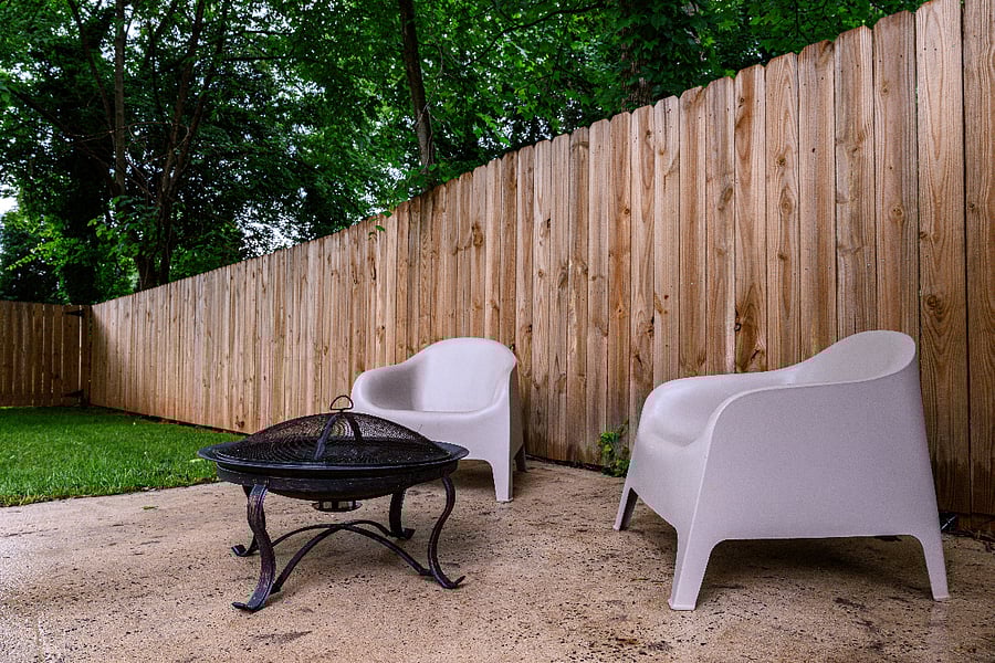 Plenty of outside seating area