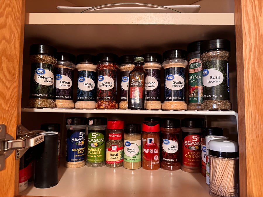 Spices provided to make all your favorite recipes.