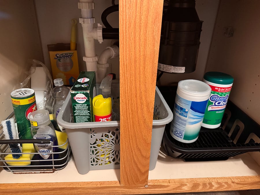 Cleaning products provided.