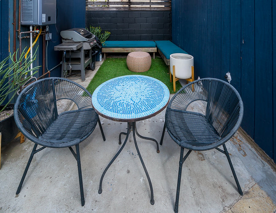 outdoor patio and BBQ