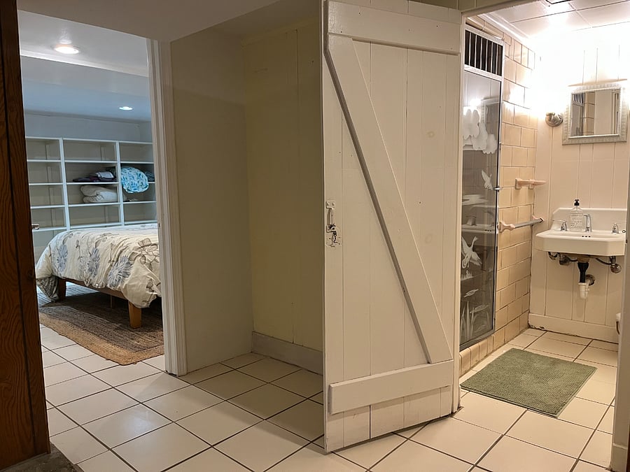 Bedroom and bath adjacent