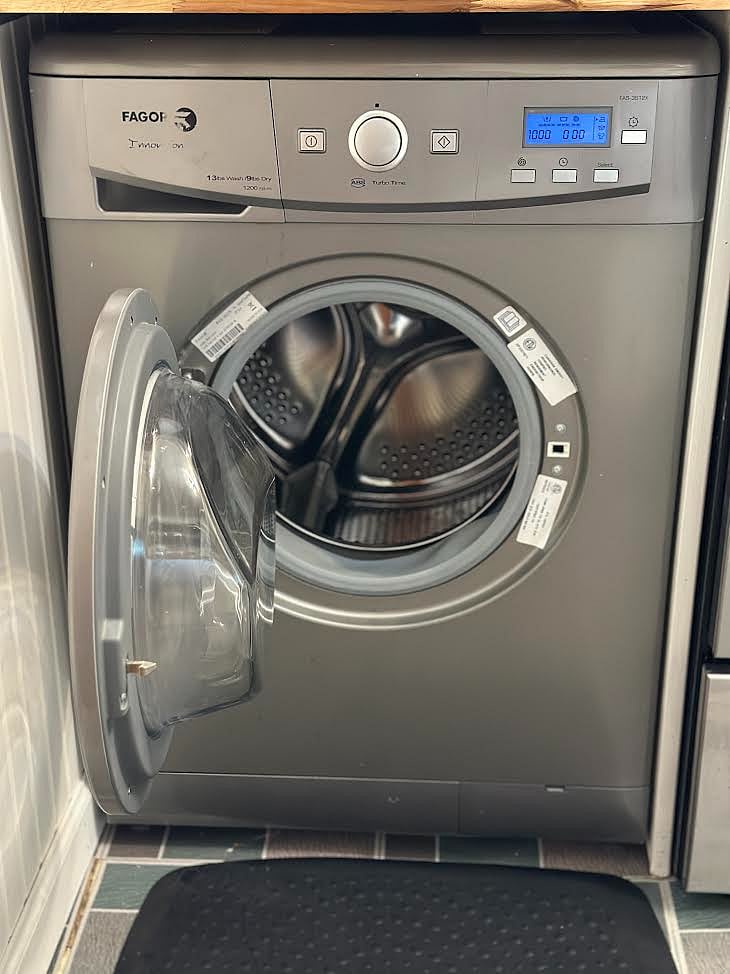Spin cycle dryer only on the combo washer/dryer unit. European style!
