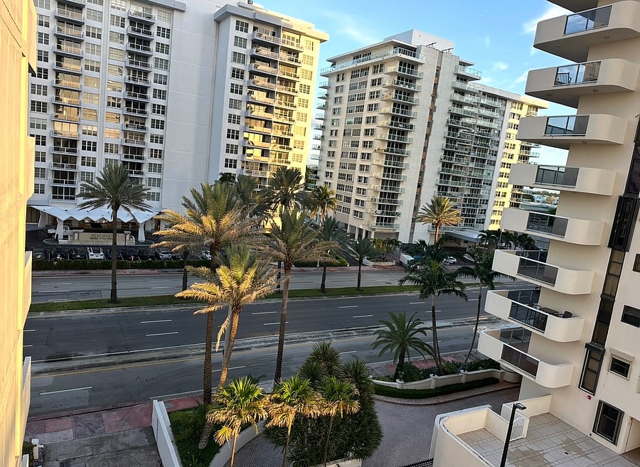 Partial view - Collins Dr.