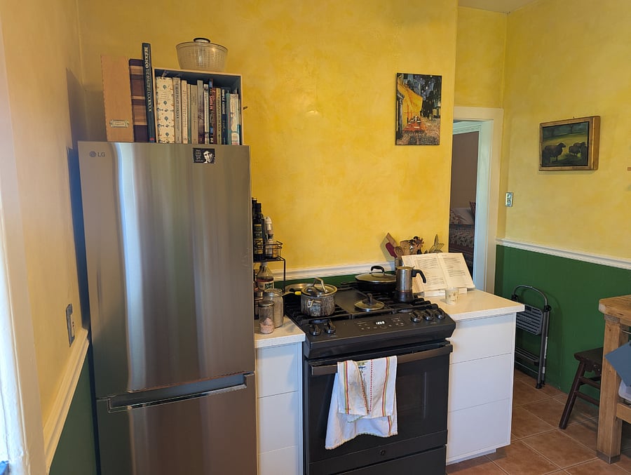 kitchen with gas stove