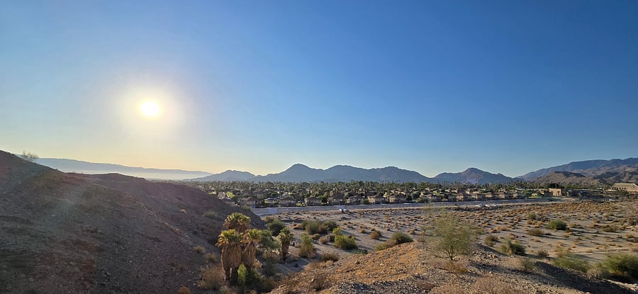 View from the top of the trail over looking the valley