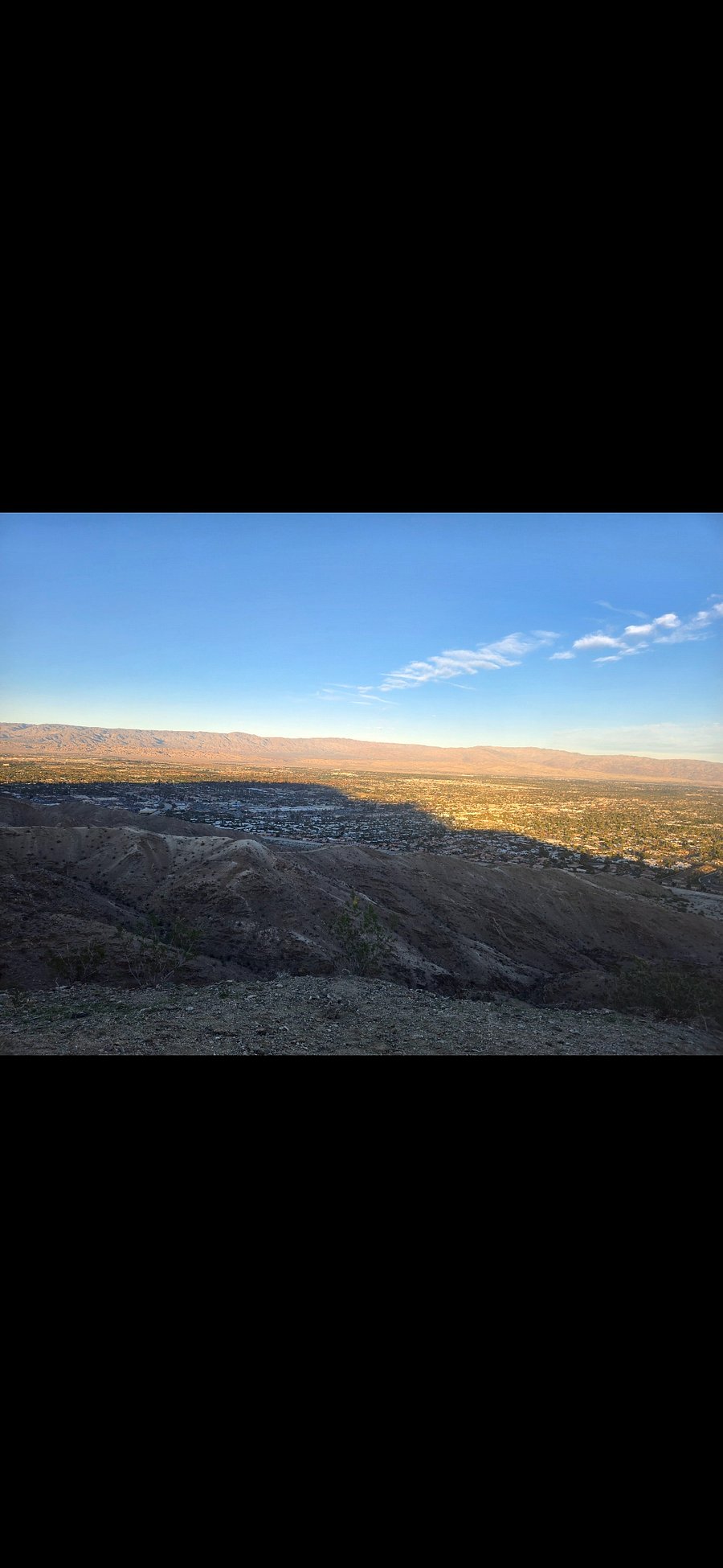 View from the top of the trail over looking the valley