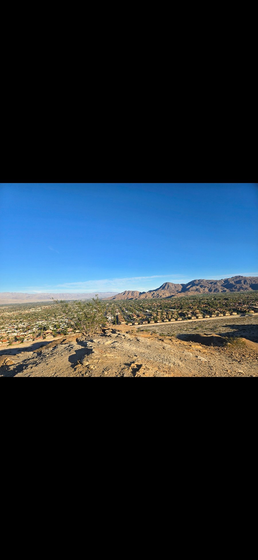 View from the top of the trail over looking the valley