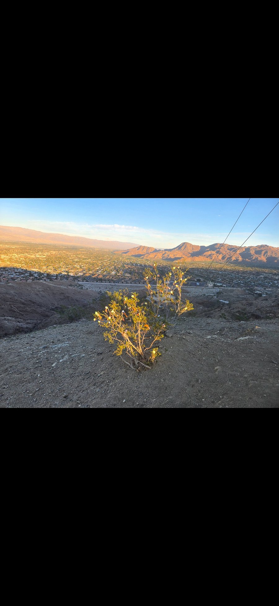 View from the top of the trail overlooking the valley