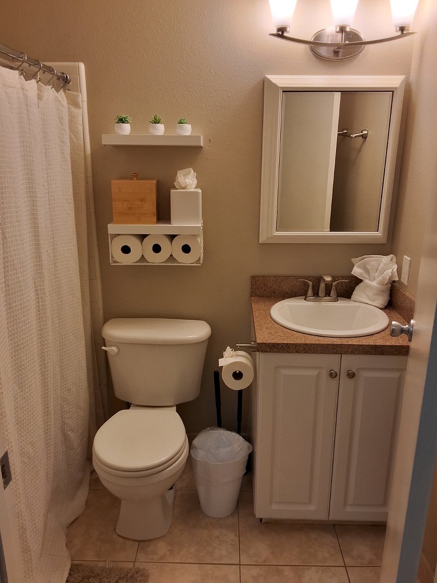 Fully Stocked Bathroom