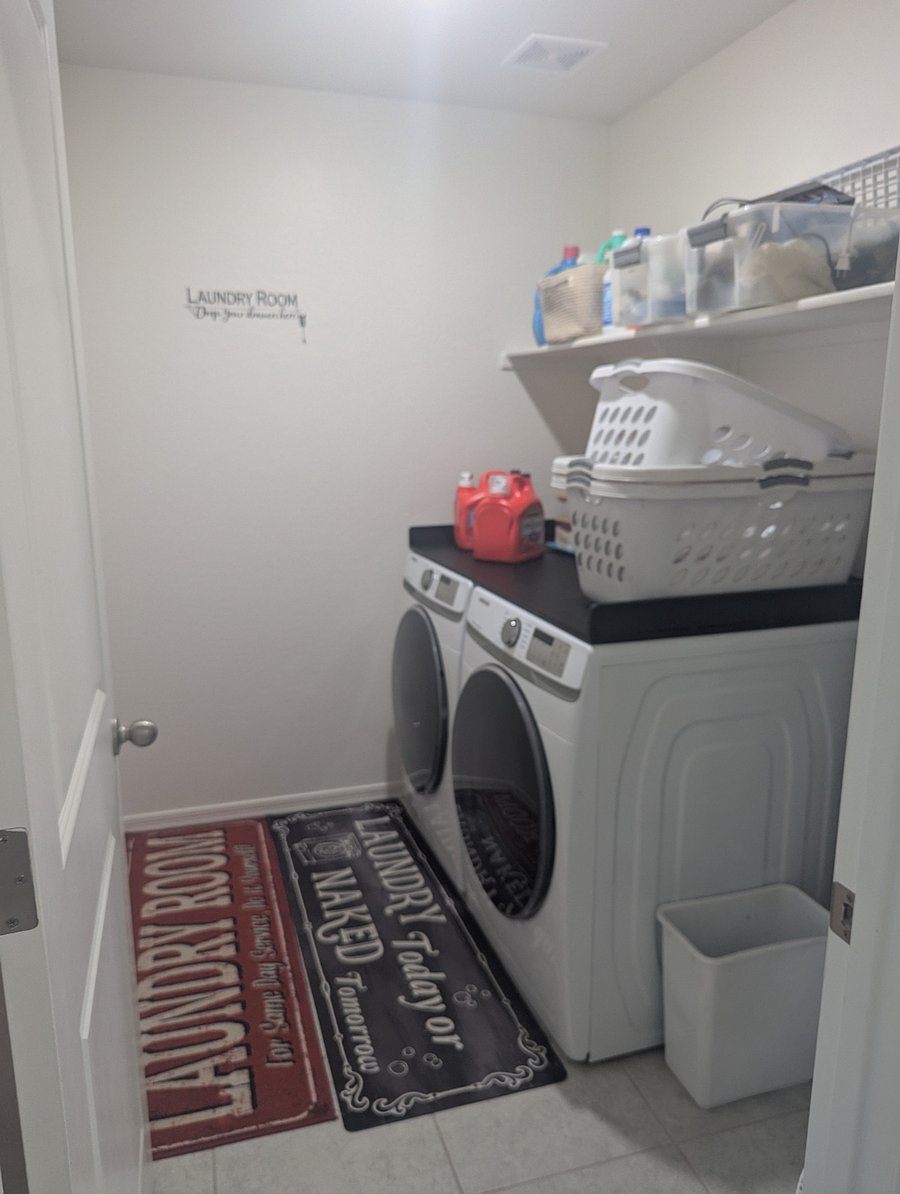 Upstairs laundry