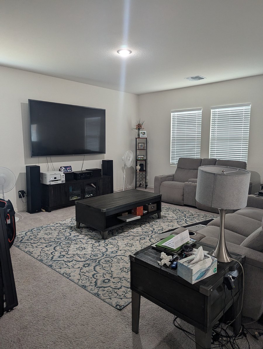 85 in smart TV. Electric Fireplace