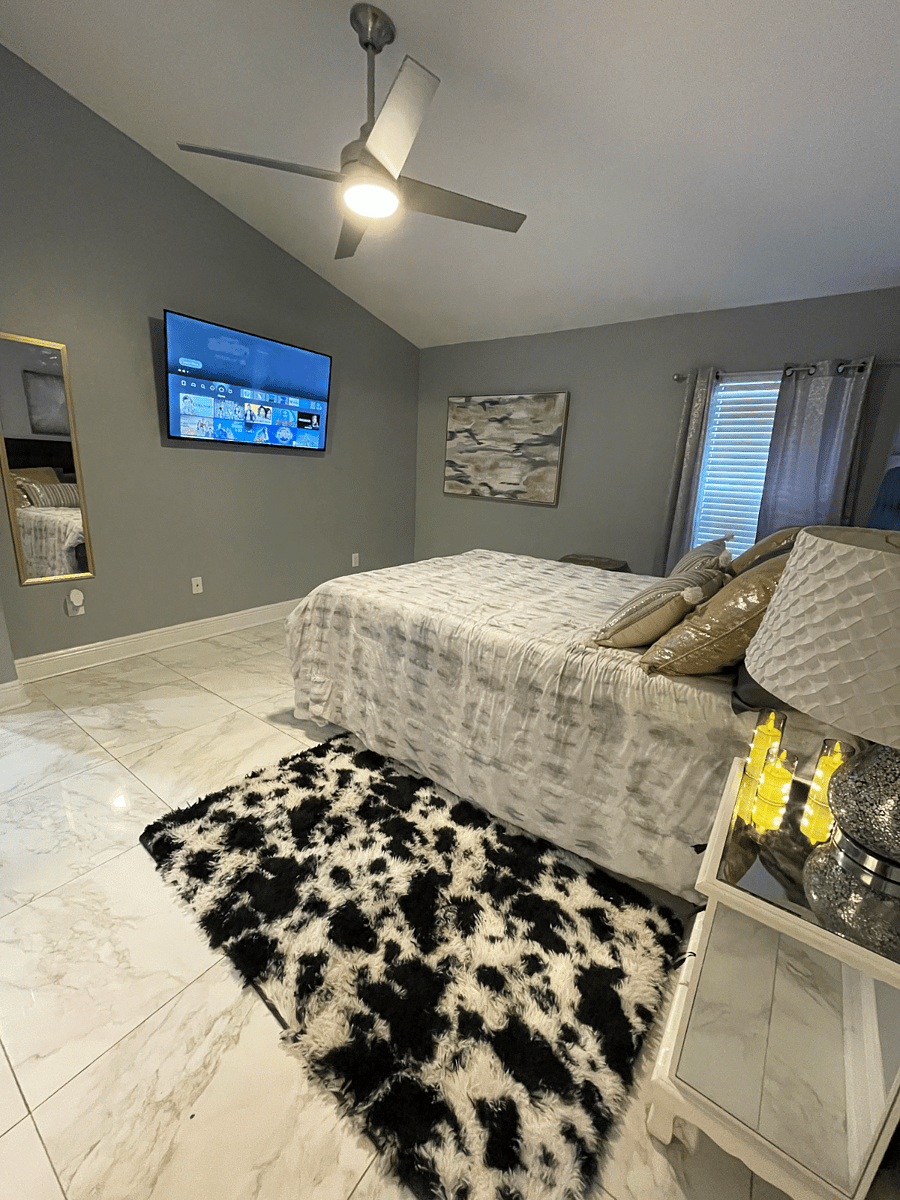SMART TV in bedroom