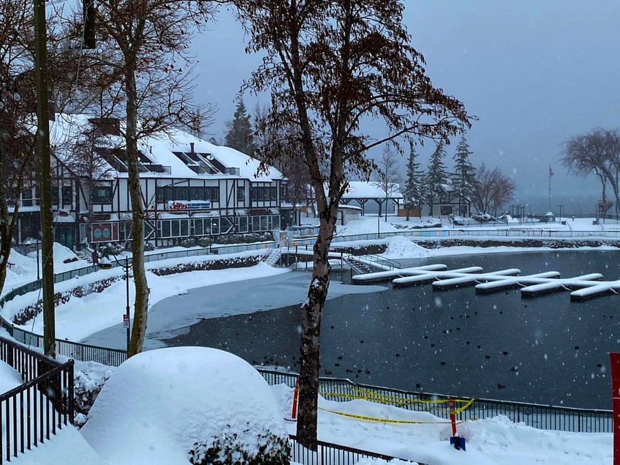 Winter at Lake Arrowhead Village