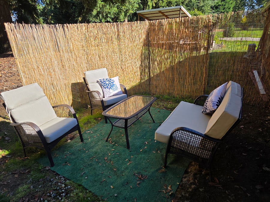 Outdoor seating area