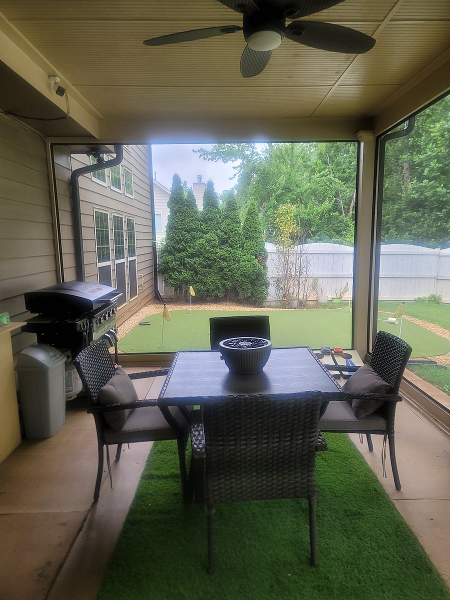 Screened-in covered patio