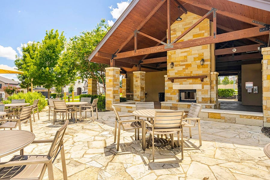 You'll find chairs and loungers at the clubhouse by the pool.