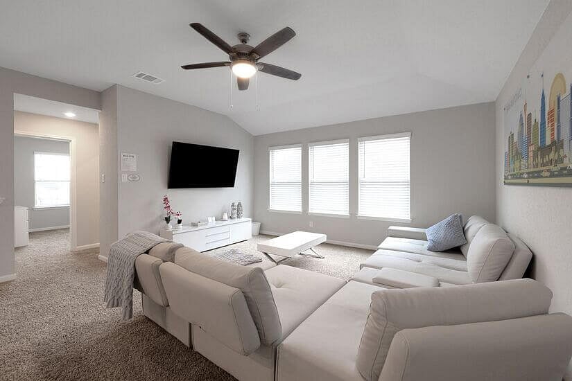 Family room with huge Smart TV and streaming service, 2nd floor.
