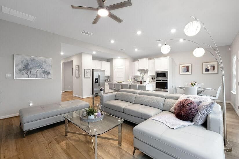 Modern open-concept living space designed for comfort.