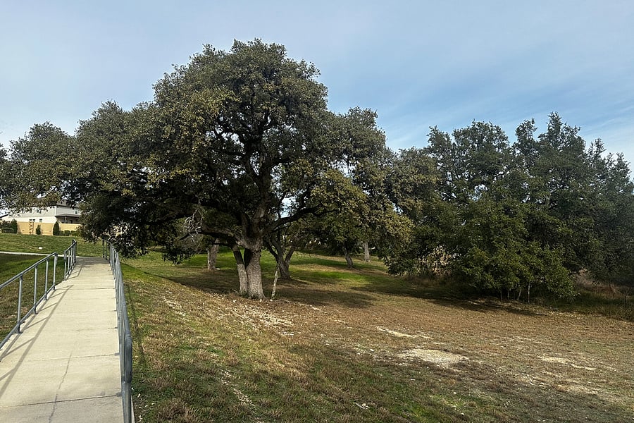 Walking Trails next to the pool, parking spots available.