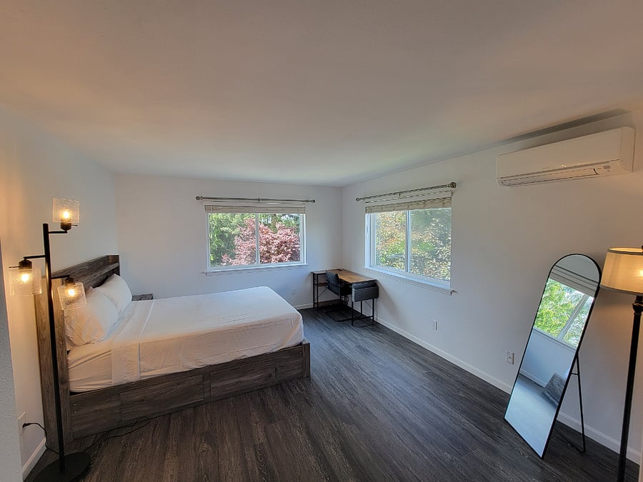 Room 1, Primary Suite with Queen Size Bed and own air-conditioning unit. Rent: 1,500/month