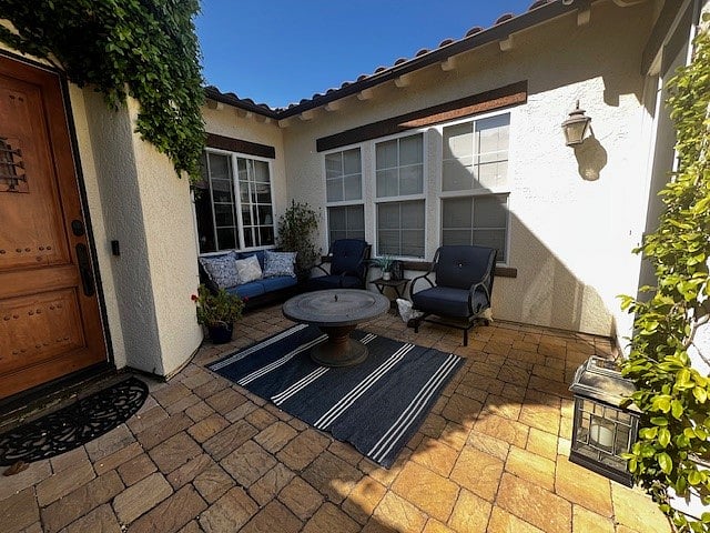 Courtyard entry way