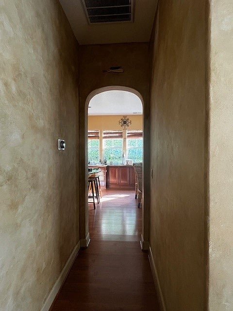 hallway walking into kitchen / family room