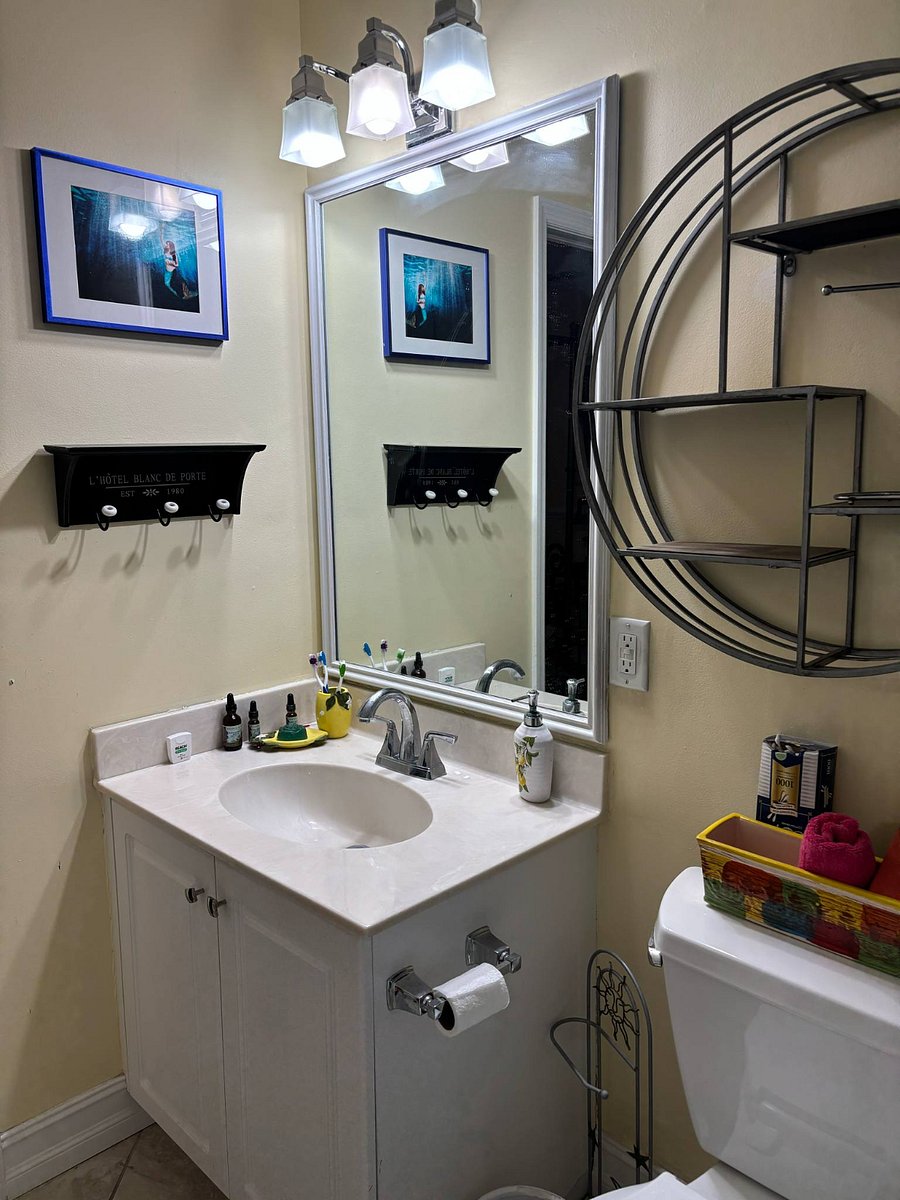 Attached bathroom sink