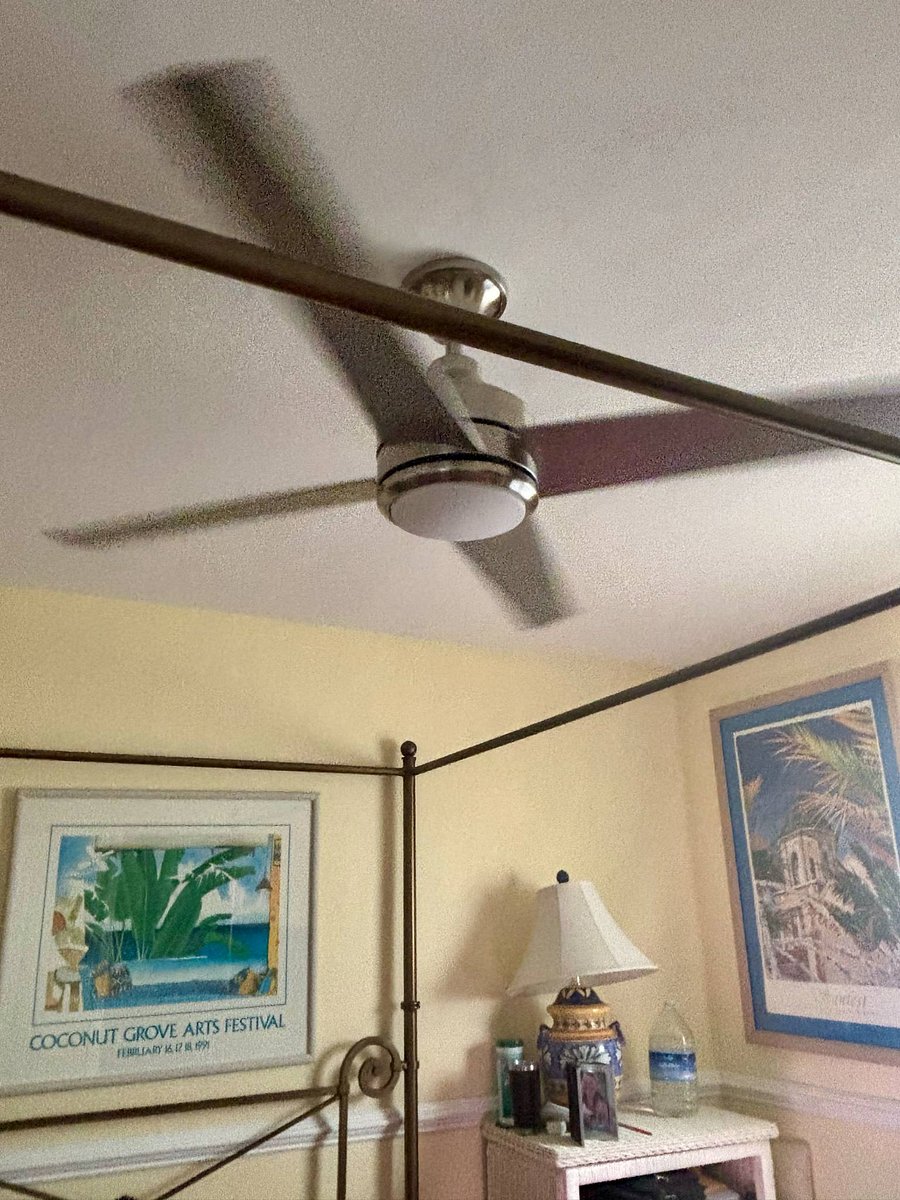 Bedroom ceiling fan