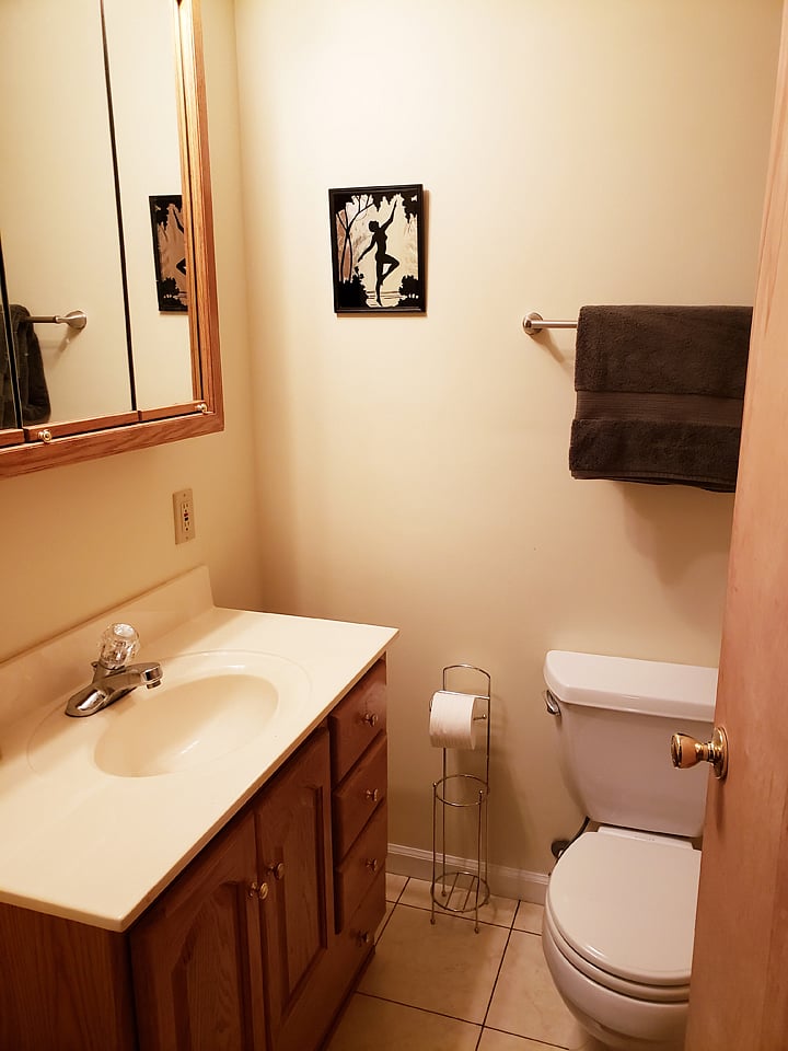 Downstairs bathroom (full bath).
