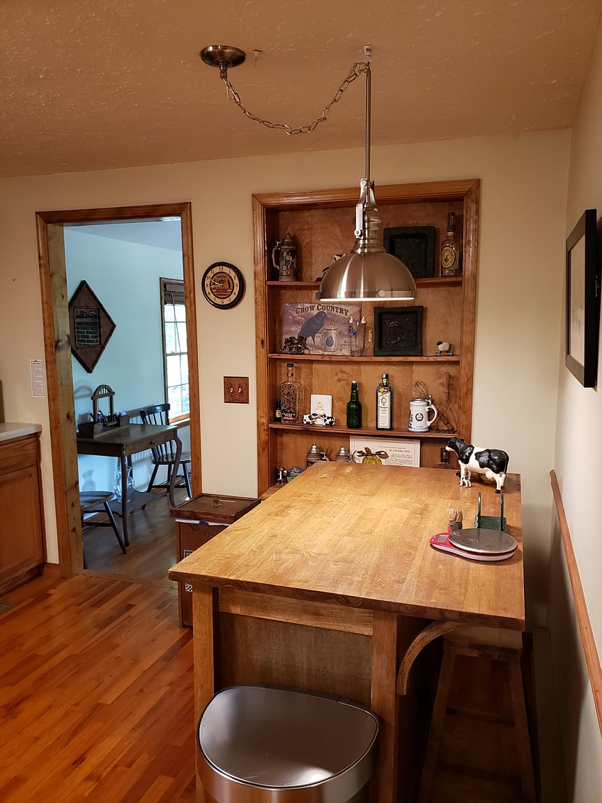 Island in the kitchen.