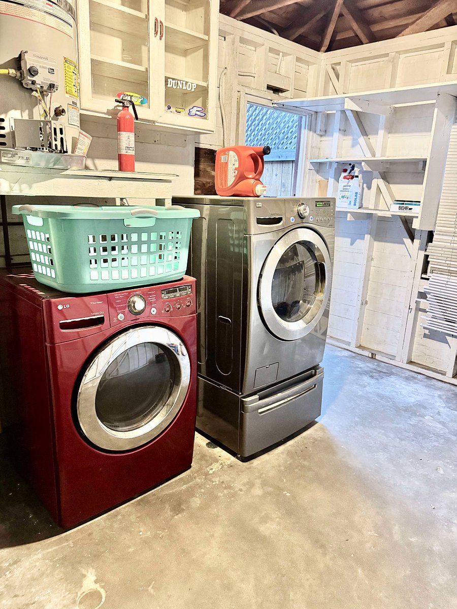 Washer and Dryer in Garage