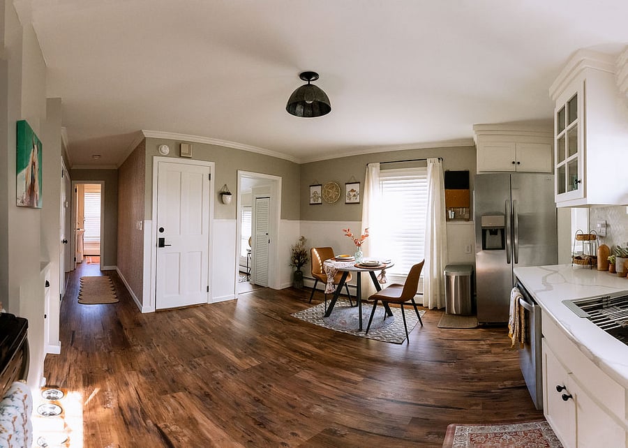 spacious eat-in kitchen