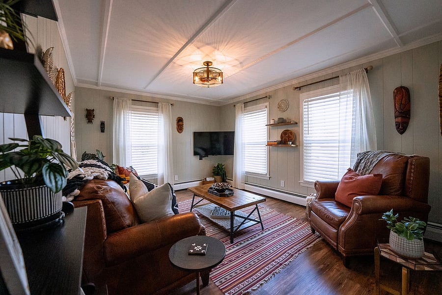 stylish & cozy living room to relax in