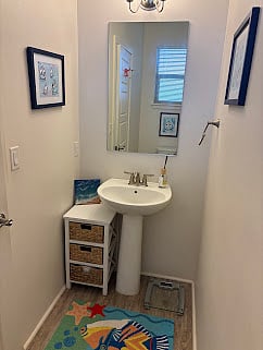 powder room of living area