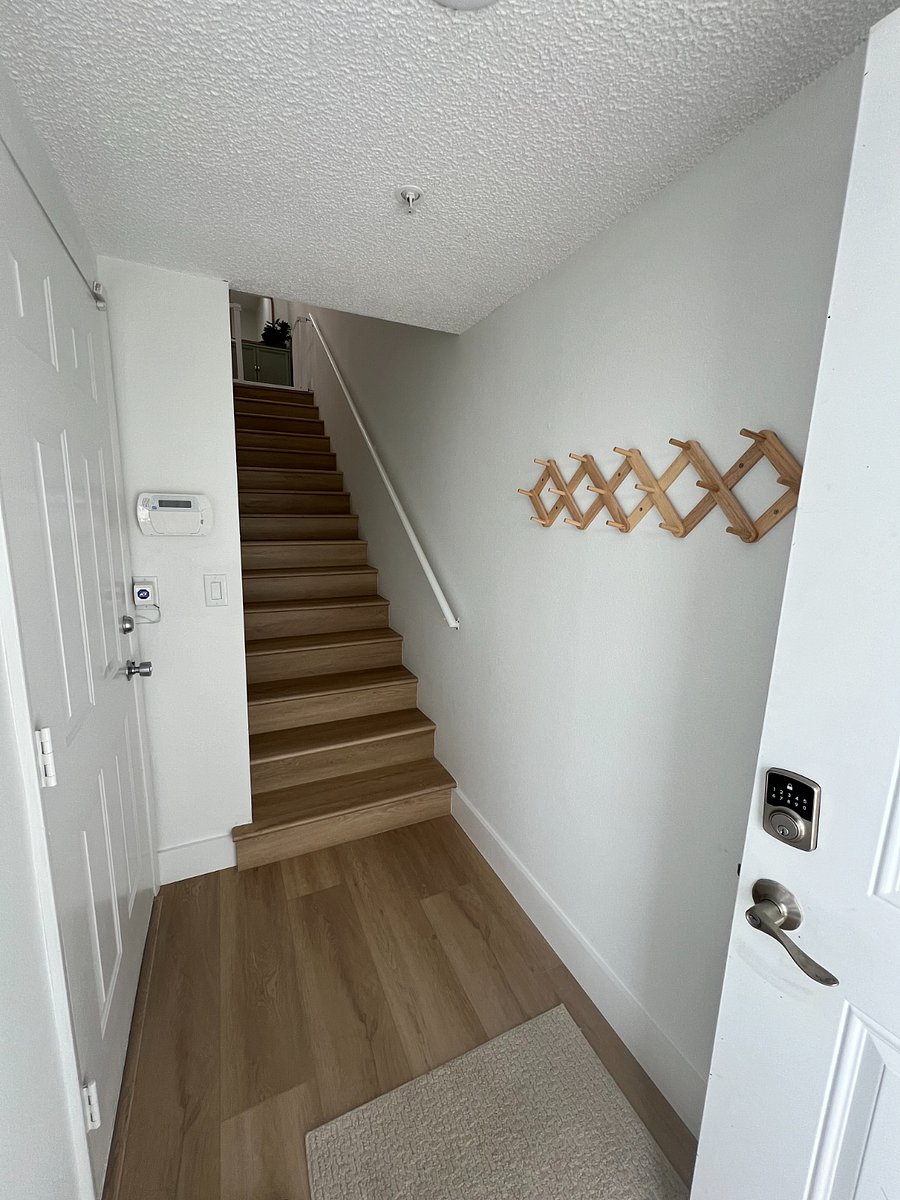 Entryway to main floor. Connected to private 2 car garage.