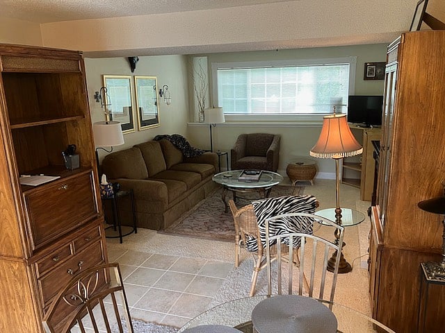 Living room with Samsung Smart TV