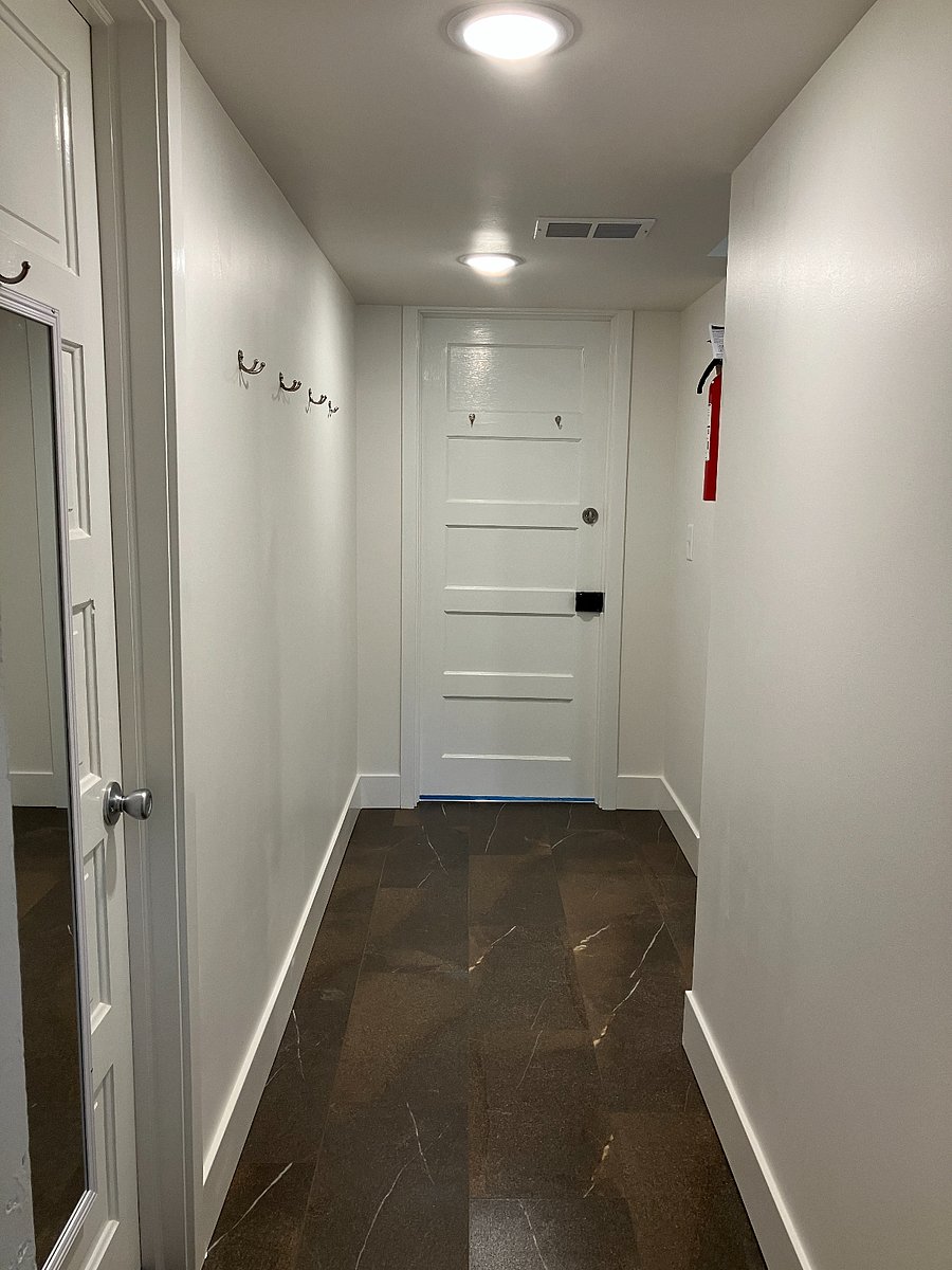 Door to the shared laundry area