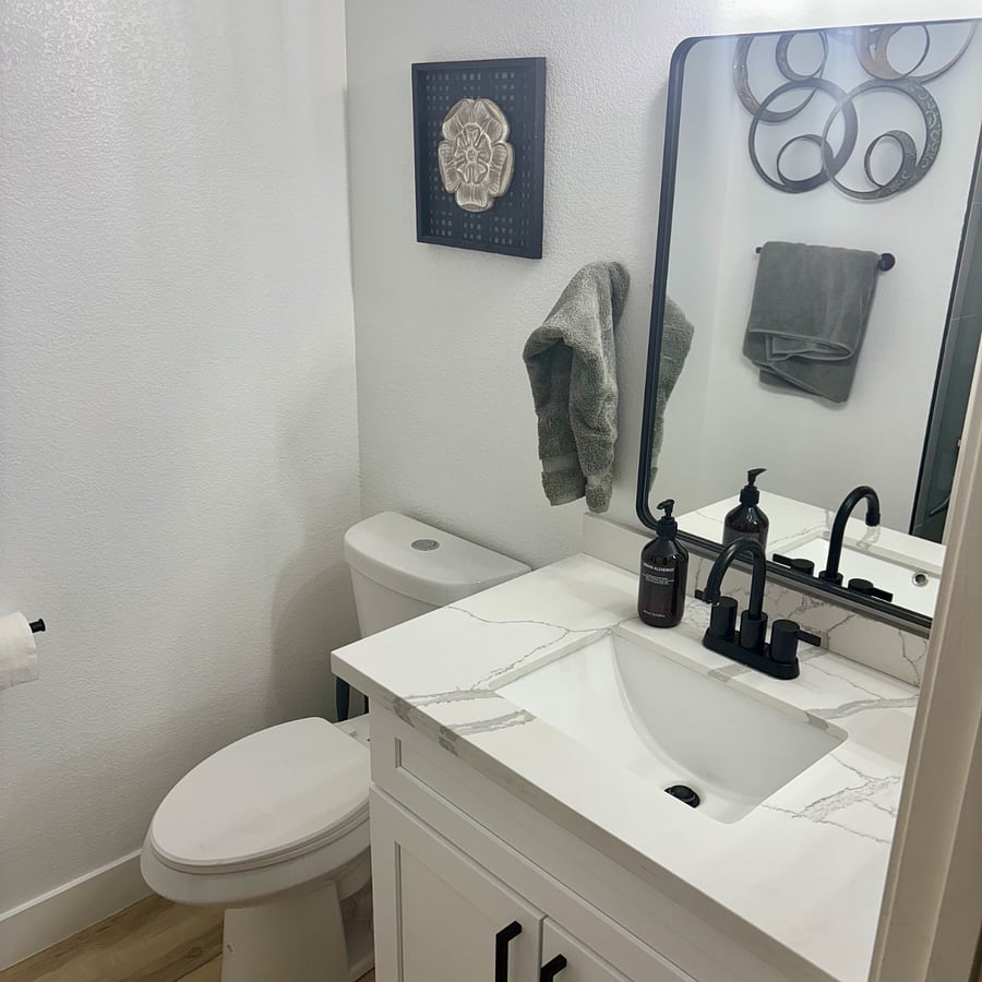 Renovated bathroom