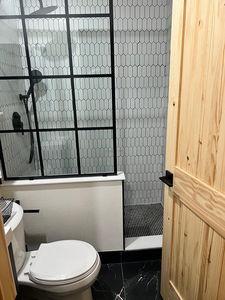 Walk-in shower.