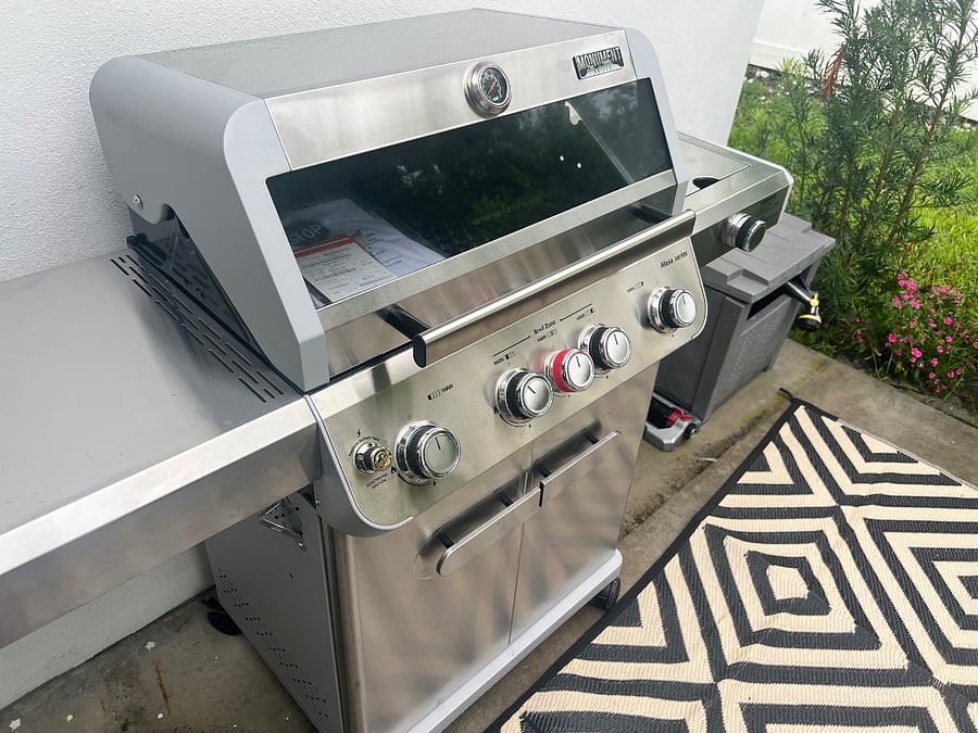 Brand new, tankless gas grill.