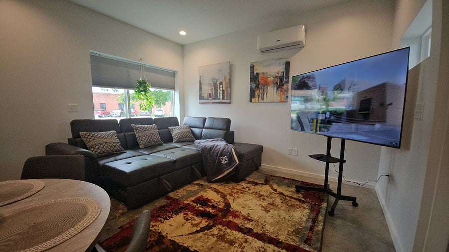 Sleeper sofa, living room