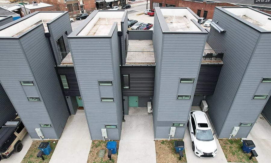 Back Side View and Parking Area